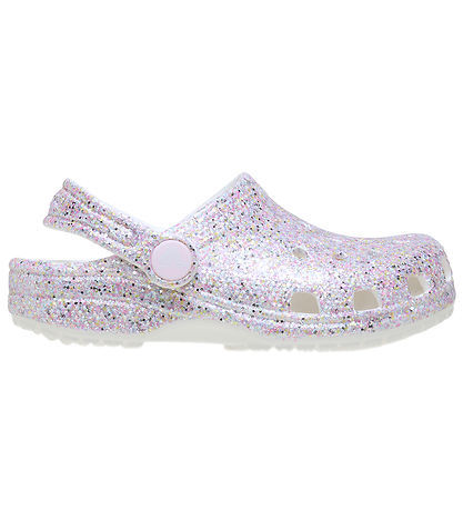 Crocs Sandaler - Classic Fantasy Glitter Clog T - Hvid