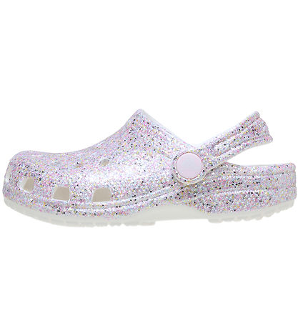 Crocs Sandaler - Classic Fantasy Glitter Clog T - Hvid