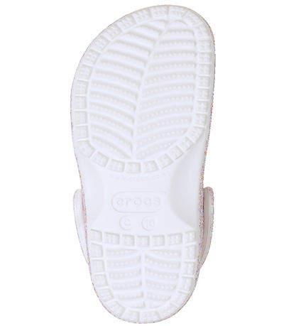 Crocs Sandaler - Classic Fantasy Glitter Clog T - Hvid