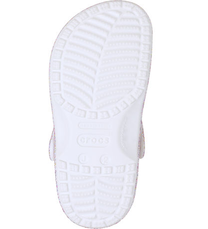 Crocs Sandaler - Classic Fantasy Glitter Clog K - Hvid