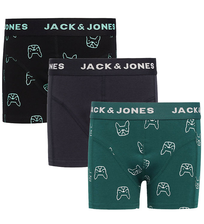Jack & Jones Boxershorts - 3-pak - JacDenim Dog - Dark Navy/Dark