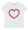 Kids Only T-shirt - CookCandy - Cloud Dancer/Glitter Heart