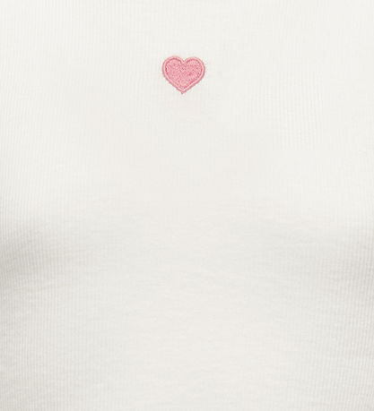 Kids Only T-shirt - Rib - KogElva - Cloud Dancer/Heart/Romance R