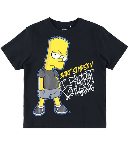 Name It T-shirt - NkmJuda - Simpsons - Black