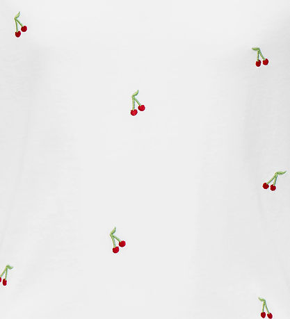 Kids Only T-shirt - Noos - KogKetty - Bright White/Cherries