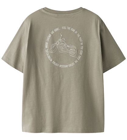 Name It T-shirt - NkmBoone - Vintage Khaki