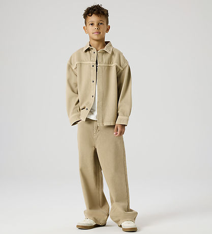 Name It Bukser - NkmBen - Chinchilla