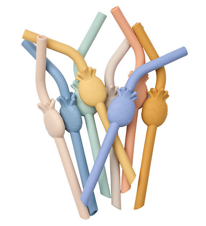 Liewood Sugerør - 8-pak - Carlson Pineapple - Sandy Multi Mix