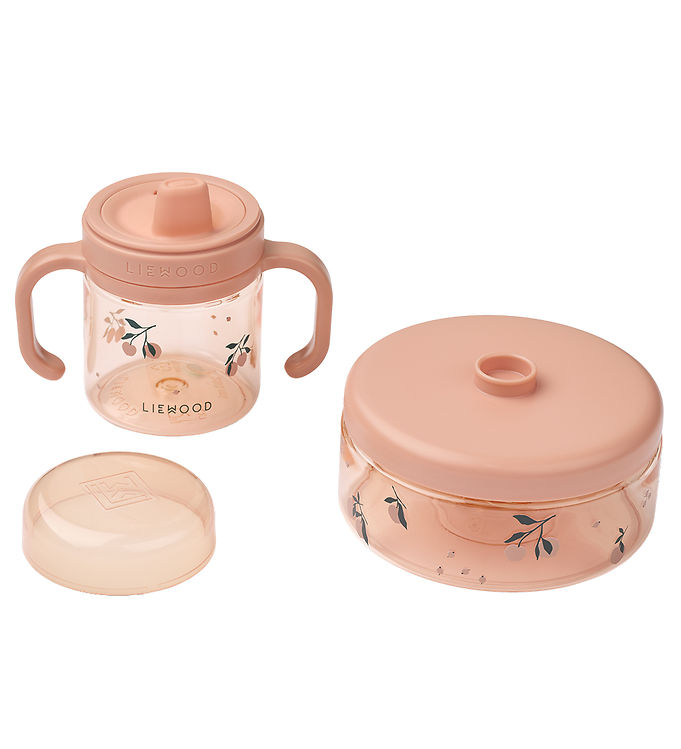 Liewood Spisesæt - Beatrix - 2 Dele - Peach/Sea Shell