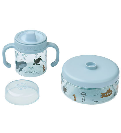 Liewood Spisesæt - Beatrix Tableware Set - Sea Creature/Sandy