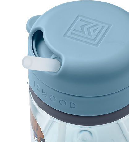 Liewood Kop m. Sugerør - Pavia - 280 ml - Fun/Beach Blue