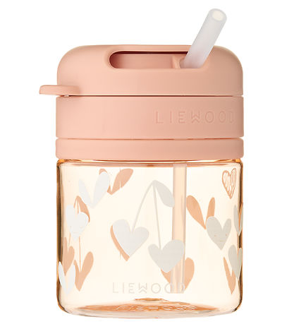 Liewood Kop m. Sugerør - Pavia - 280 ml - Sweethearts/Pale Tusca