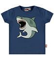 DYR-Cph T-shirt - Dyrgrowl T - Skipper Blue Great White Shark