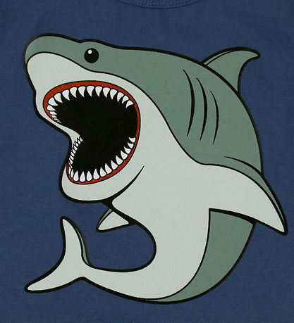 DYR-Cph T-Shirt - Dyrgrowl T - Skipper Blue Hvidhaj