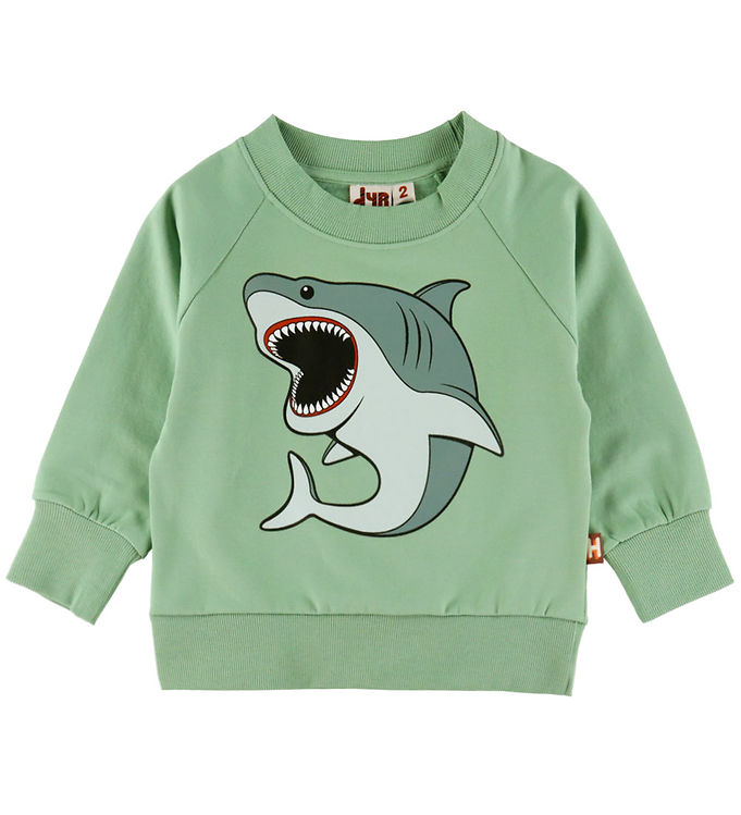 DYR-Cph Sweatshirt - DyrBellow - Herb Green Hvidhaj