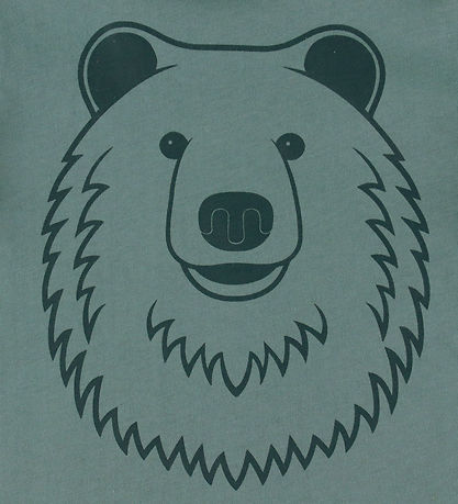 DYR-Cph T-Shirt - Dyrshedding T - Blue Grey Outline Bjørn
