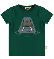 DYR-Cph T-shirt - Animal Growl T - Verde Walrus