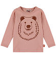 DYR-Cph T-shirt - Animal shedding T - Gentle Rose Outline Bjorn