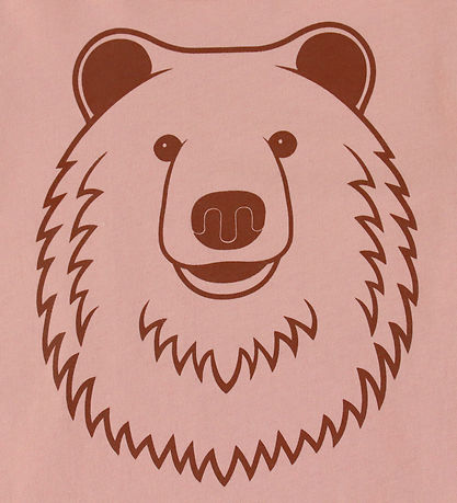 DYR-Cph T-Shirt - Dyrshedding T - Gentle Rose Outline Bjørn