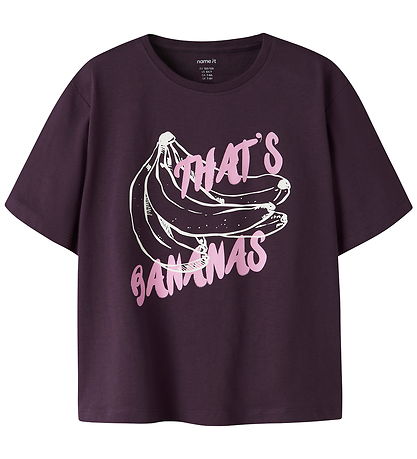 Name It T-shirt - NkfBenna - Blackberrt Wine