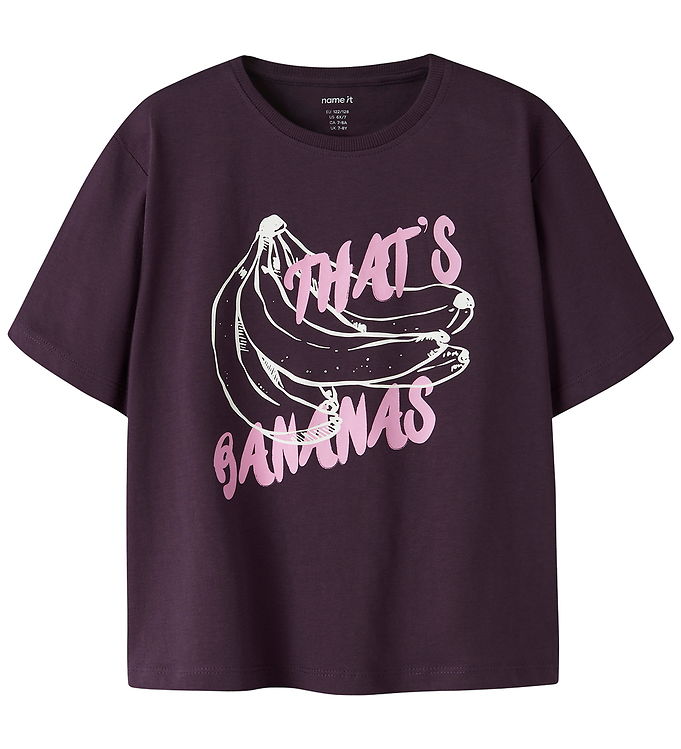Name It T-shirt - NkfBenna - Blackberrt Wine
