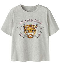 Name It T-shirt - NkfBenna - Light Grey Melange