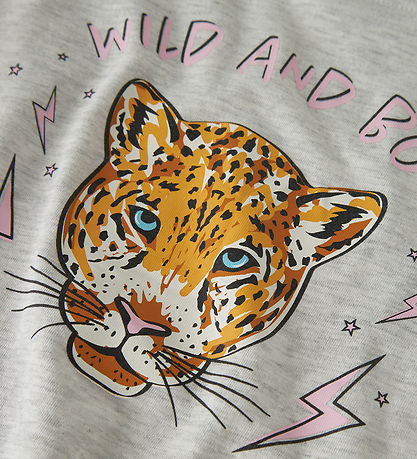 Name It T-shirt - NkfBenna - Light Grey Melange