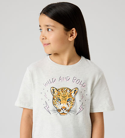 Name It T-shirt - NkfBenna - Light Grey Melange