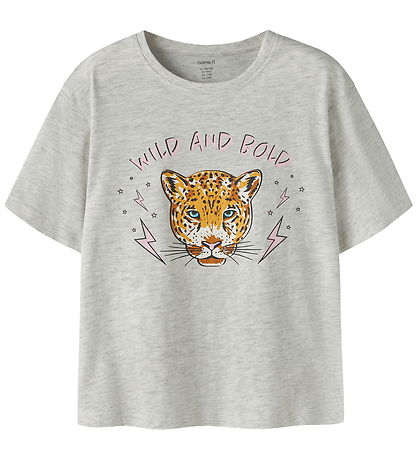 Name It T-shirt - NkfBenna - Light Grey Melange