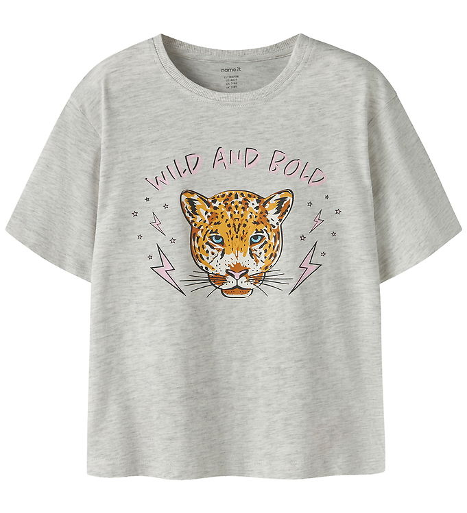 Name It NkfBenna - T-shirt - Grå Melange