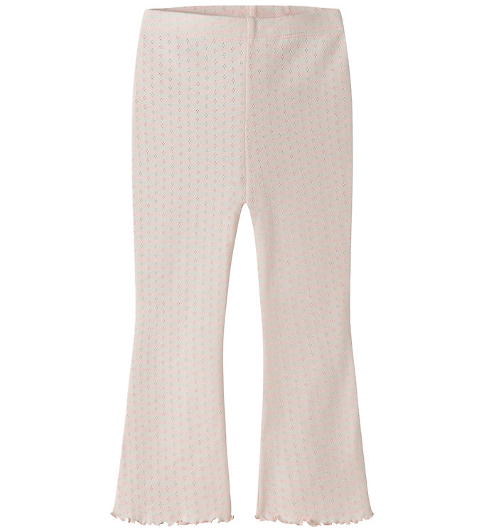Name It Leggings - Bootcut - Hulmønster - NmfBensa - Tender Touc