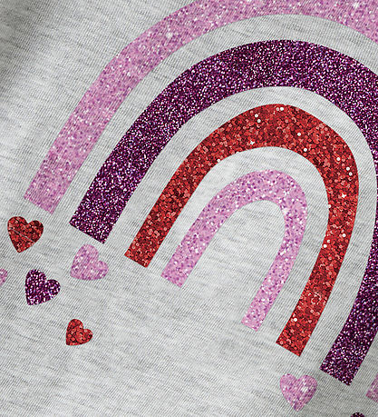 Name It T-shirt - NmfBelina - Light Grey Melange