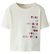 Name It T-shirt - NmfBelina - Gardenia