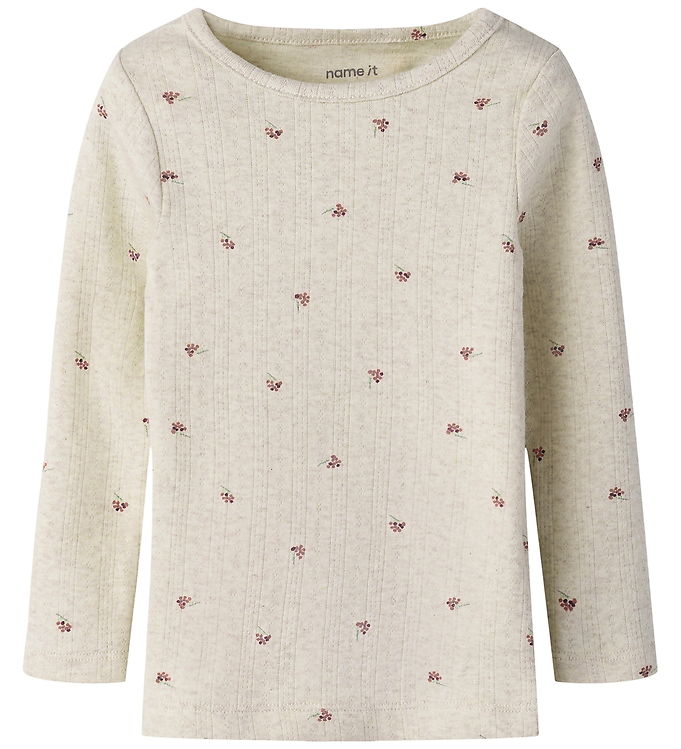 Name It Bluse - Hulmønster - NmfBerries - Peyote Melange billede