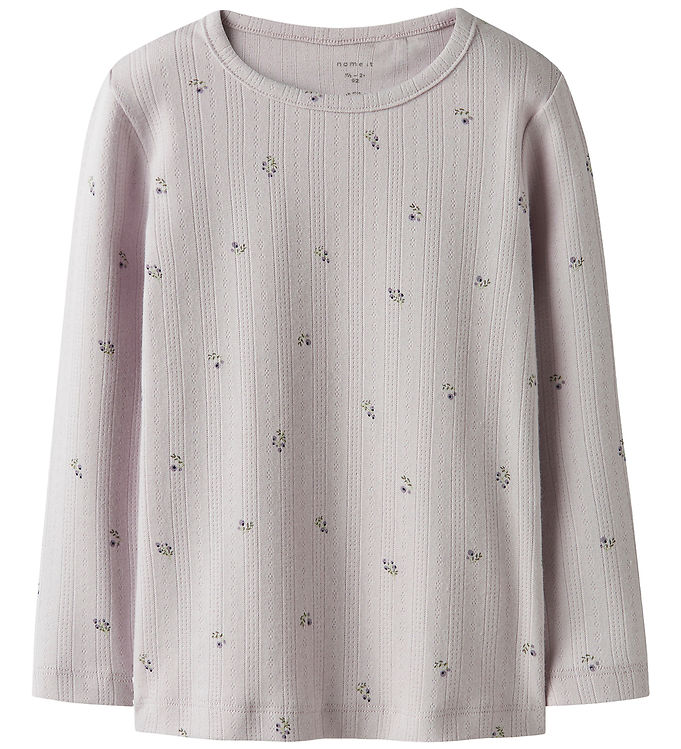 Name It Bluse - Hulmønster - NmfBerries - Lilac Marble