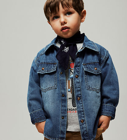 Name It Denimjakke - NmmBlue - Medium Blue Denim