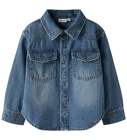 Name It Denimjakke - NmmBlue - Medium Blue Denim