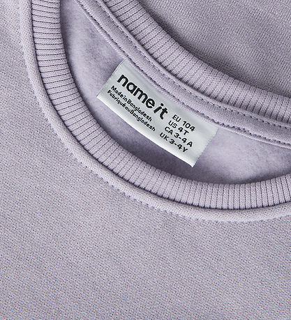 Name It Sweatshirt - NmnSeli - Lavender Gray