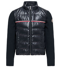 Moncler Cardigan - Uld/ Dun - Navy