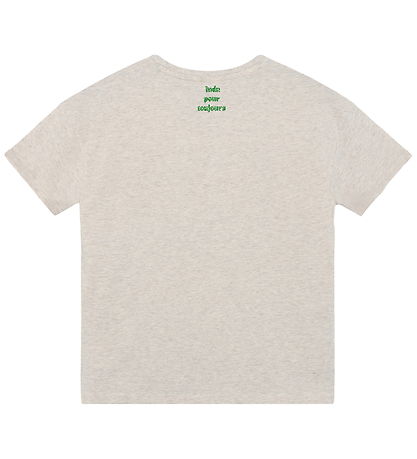 Indian Blue Jeans T-shirt - Wide Fit - Light Sand Melange m. Grø