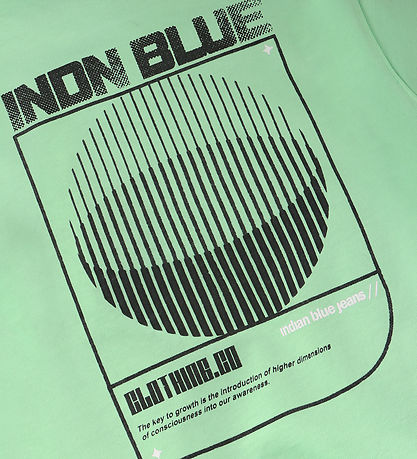 Indian Blue Jeans Sweatshirt - Fresh Green m. Print