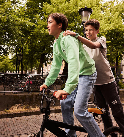 Indian Blue Jeans Sweatshirt - Fresh Green m. Print