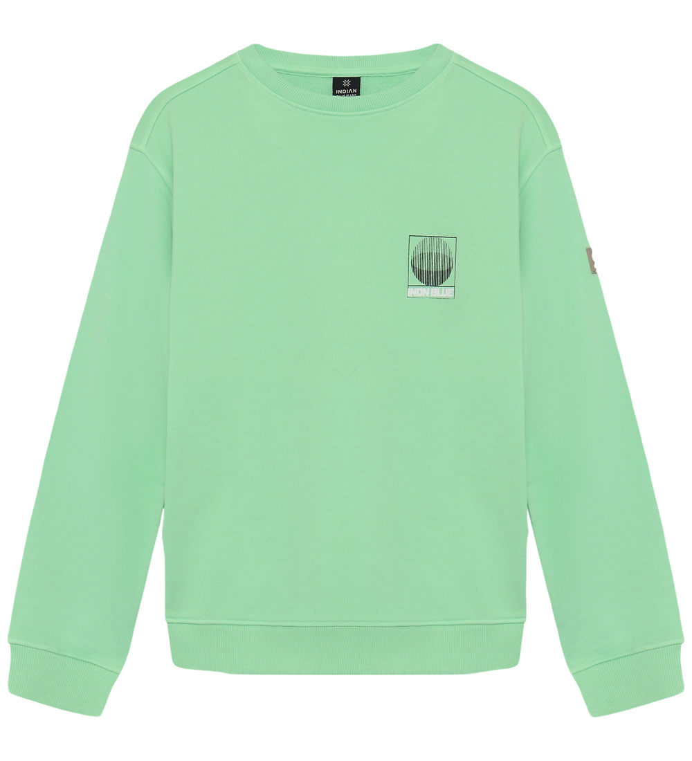 Indian Blue Jeans Sweatshirt - Frisch Green m. Print - Indian Blue Jeans - 12 Jahre (152) - Sweatshirts