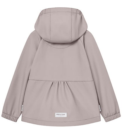 Mini A Tura Softshelljakke m. Fleece - MatBriddi - Opal Purple