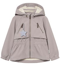 Mini A Ture Softshelljakke - MatAlgea - Opal Purple