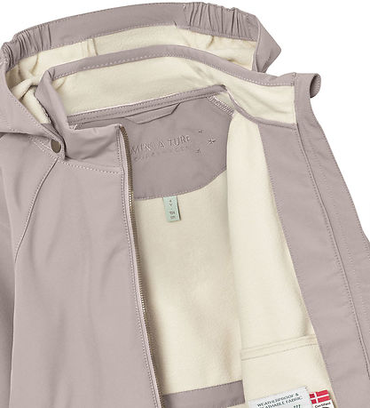 Mini A Ture Softshelljakke m. Fleece - MatAden - Opal Purple