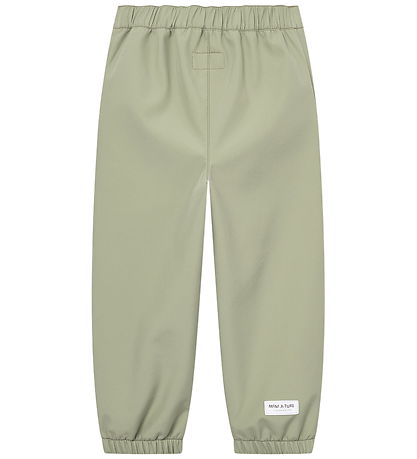 Mini A Ture Softshellbukser m. Fleece - MatAiano - Tea Green