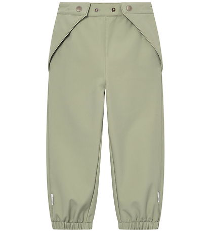 Mini A Ture Softshellbukser m. Fleece - MatAiano - Tea Green