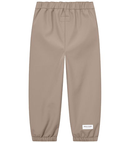 Mini A Ture Softshellbukser m. Fleece - MatAiano - Grey Brown