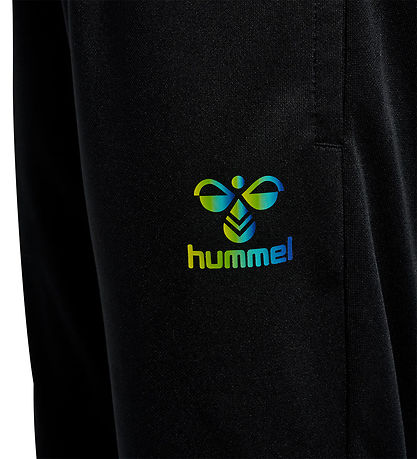 Hummel Træningsbukser - hmlShimmer - Black/Limeade